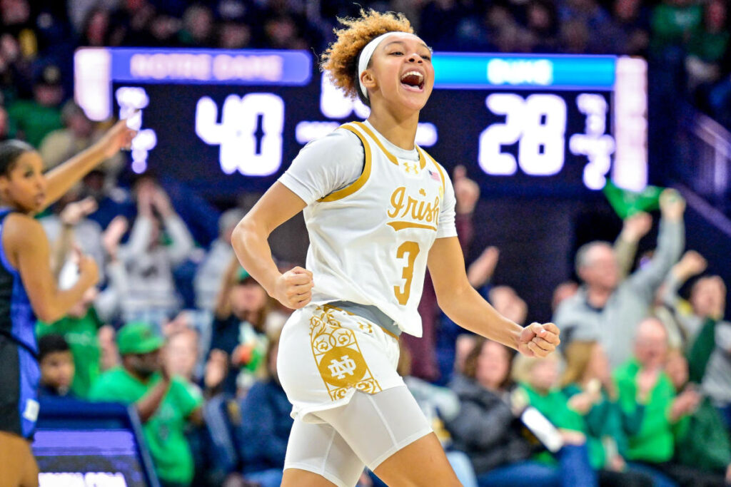 Notre Dame dismantles No. 11 Duke in first game as nation's No. 1 team