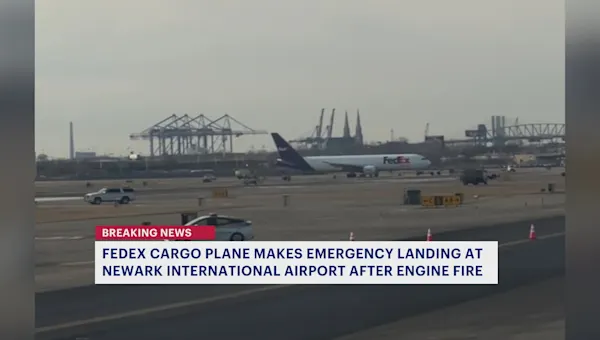 FedEx plane makes emergency landing in Newark after bird strike
