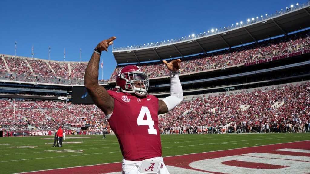 Giants to host Alabama QB Jalen Milroe on a pre-draft visit