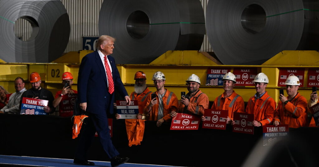 Trump Pledges to Double Tariffs on Foreign Steel and Aluminum to 50%