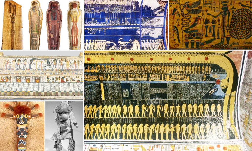 Painting of the night sky in an Egyptian coffin depicts the Milky Way