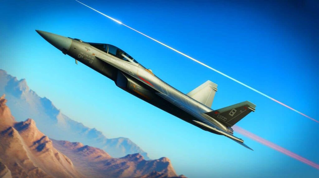 Illustration of the evolution of fighter jets from the first to the sixth generation.
