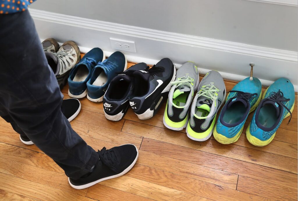 Can wearing shoes inside spread germs to your floors?