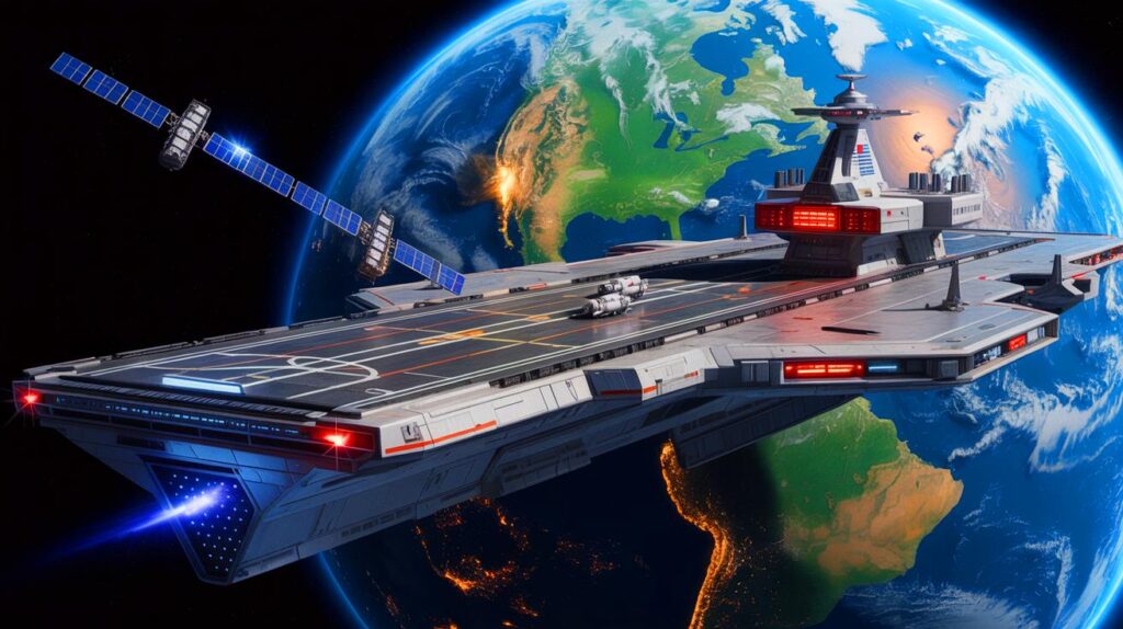 US Space Force and Gravitics Develop Aircraft Carrier That Launches Satellites Directly From Earth's Orbit