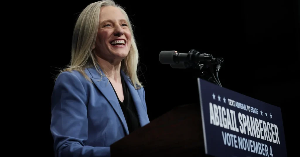 Abigail Spanberger set to provide Democratic reply to the 2026 State of the Union address this evening.