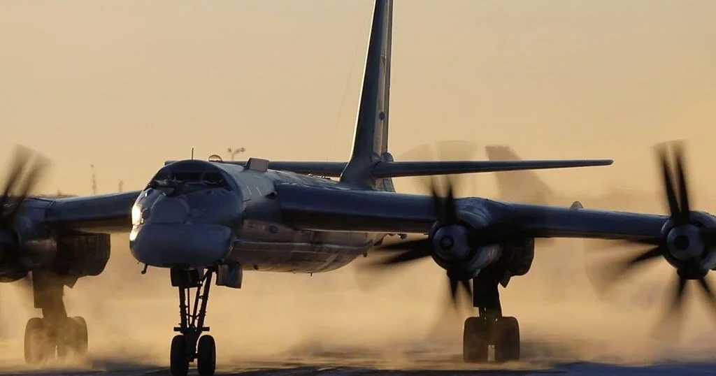 American fighter aircraft engage with Russian military planes near Alaska's shoreline.