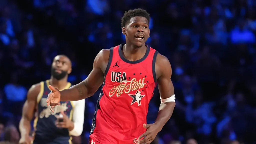 Anthony Edwards named NBA All-Star MVP in Team Stars' victory over Team Stripes.