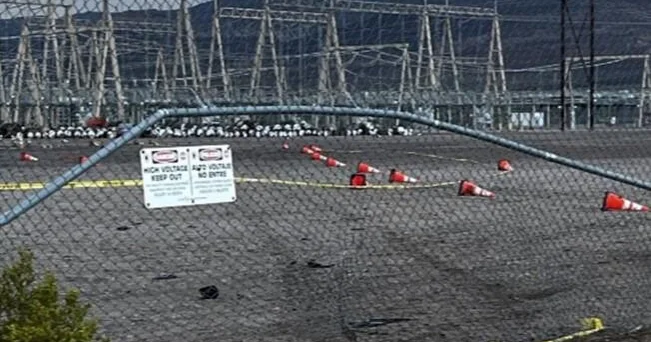 Authorities examine car-ramming event at Las Vegas power substation as a potential act of terrorism.