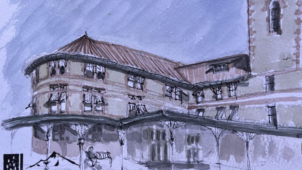 City landscapes transformed into art by urban sketch artists