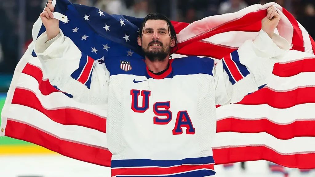 Connor Hellebuyck's stellar performance secures gold medal for Team USA in Milan