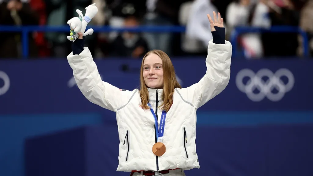 Corinne Stoddard secures bronze in Olympic short track, becoming the first American woman to earn a medal in 2010