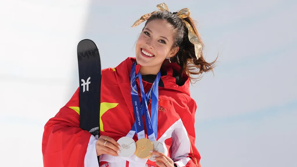 Eileen Gu further increases her medal count.