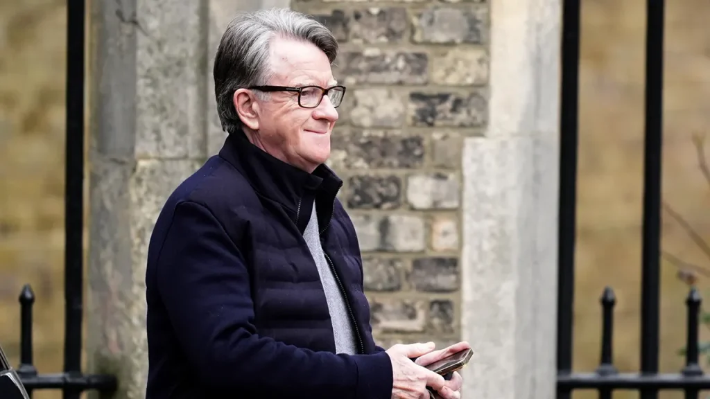 Ex-UK envoy to the US detained over allegations of public office misconduct