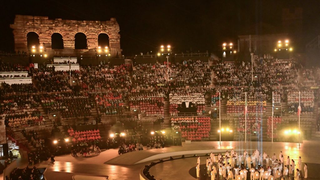 Highlights from the closing ceremony of the Winter Olympics