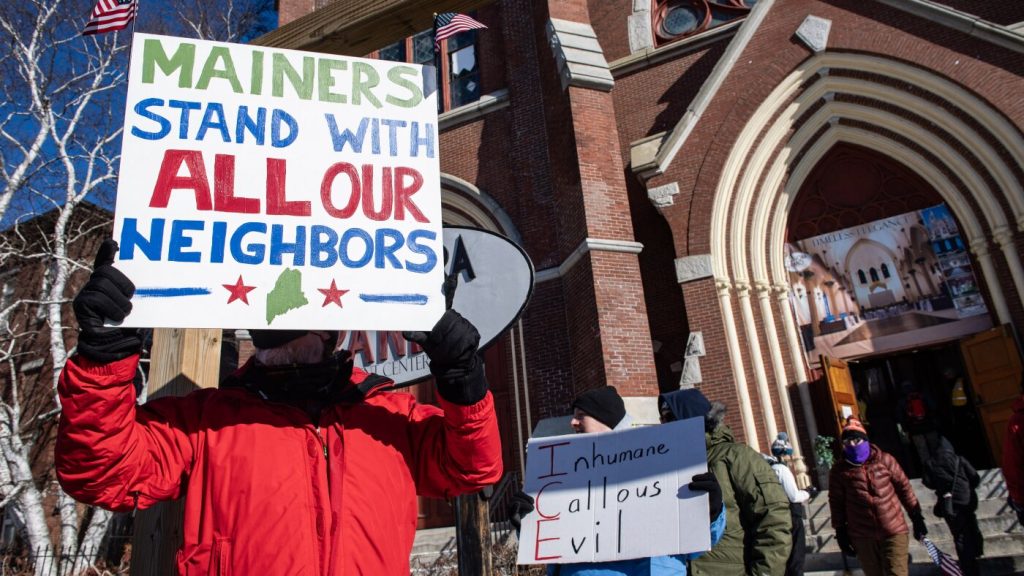 Immigration policy emerges as central concern in Maine's competitive Senate race.