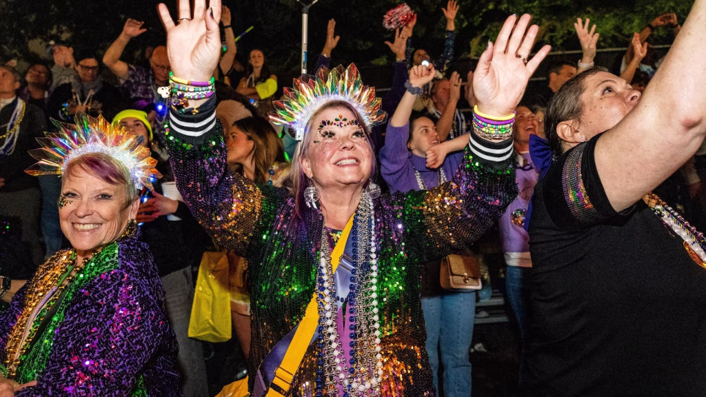 New Orleans marks the end of Carnival season with Mardi Gras festivities.