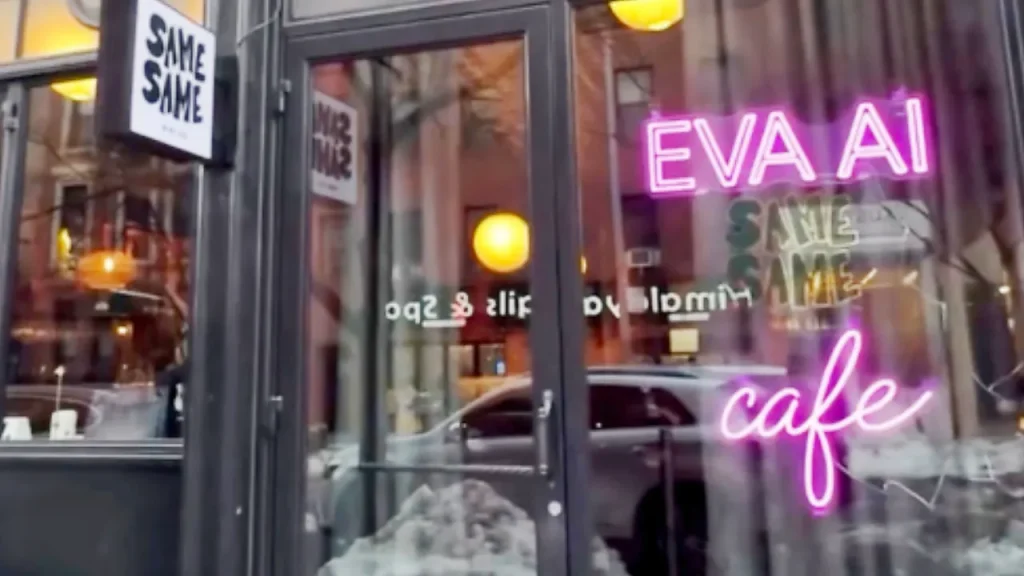 New York launches AI-driven dating cafe offering virtual companions for singles.