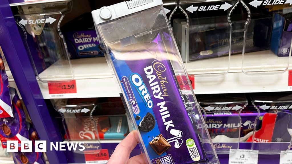 Retailers implement secure packaging for chocolate due to increased thefts targeting specific items.