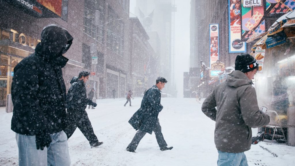 Severe weather including blizzard conditions and strong winds predicted for New York City and the East Coast