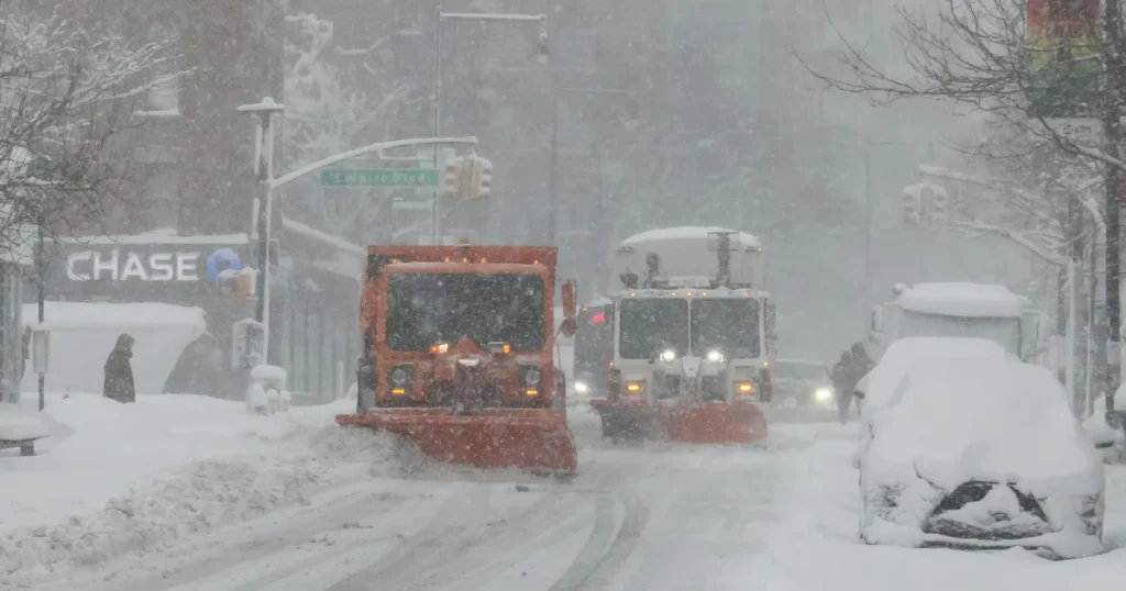 Severe winter storm hits Northeast, leading to travel restrictions and the cancellation of numerous flights.