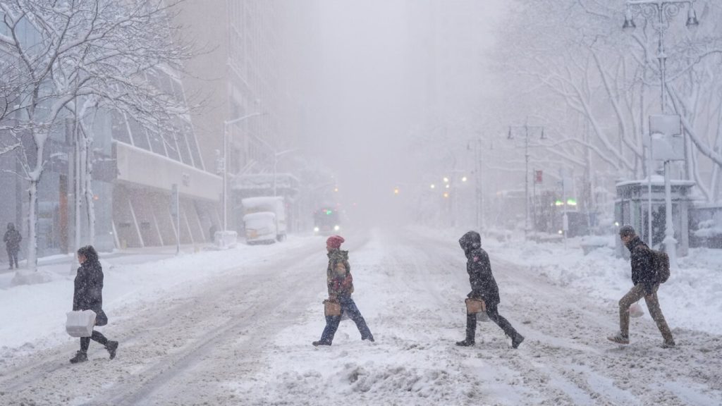 Severe winter weather leads to flight cancellations and train disruptions in New York, Boston, and other cities in the Northeast.