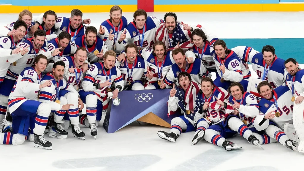 Team USA's overtime victory against Canada sets new viewership record during the Olympics.