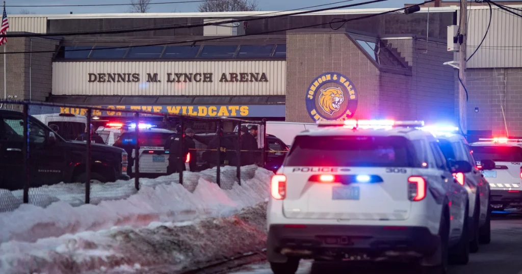 Victims of shooting at Pawtucket, Rhode Island hockey game confirmed to be related.