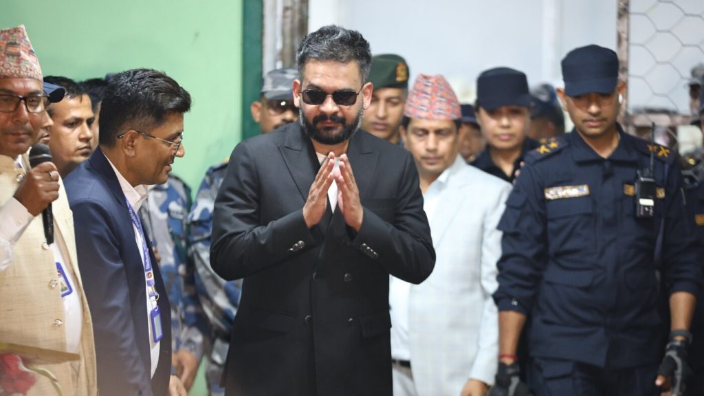 A former rapper leads a newly formed Nepali party poised for a significant victory in the upcoming parliamentary elections.