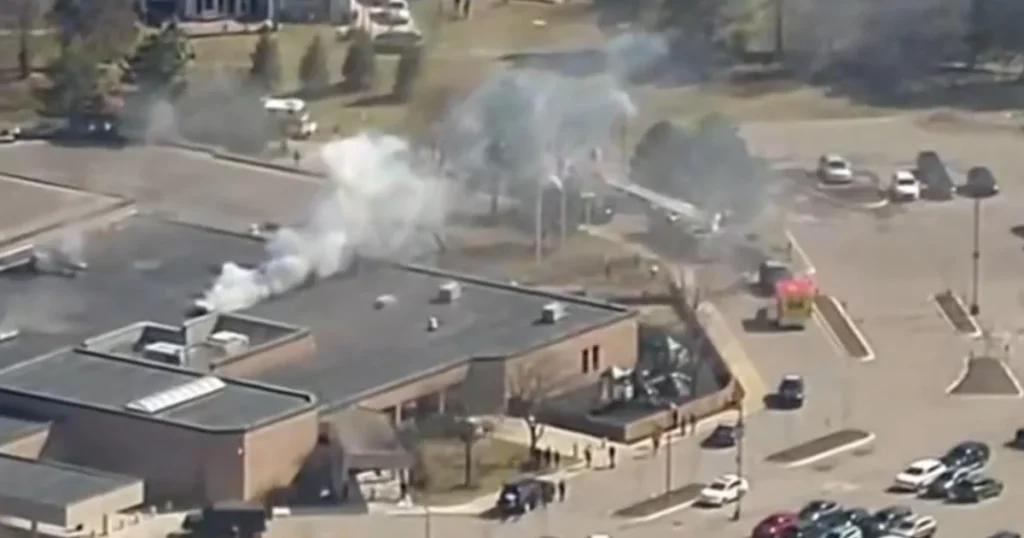 A vehicle collision at a Michigan synagogue has been reported as an incident involving an assailant.