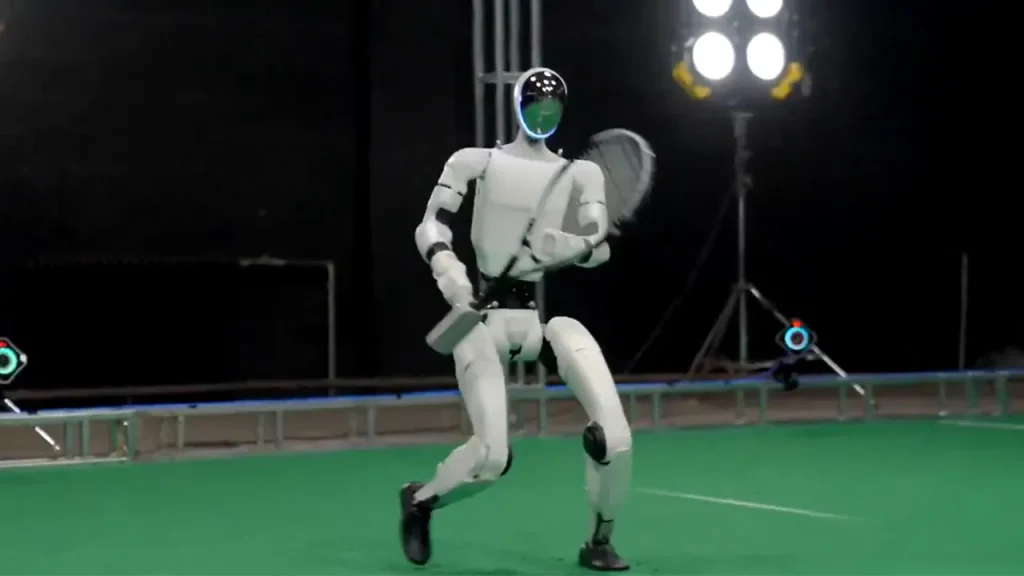 AI-Driven Robot Tennis Player Demonstrates Immediate Response Capabilities