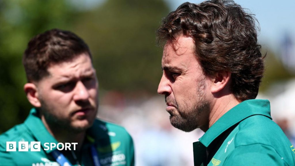 Adrian Newey comments on Fernando Alonso's challenging mindset due to issues faced by Aston Martin.