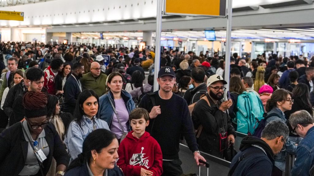 Airport security lines reach unprecedented delays for travelers.
