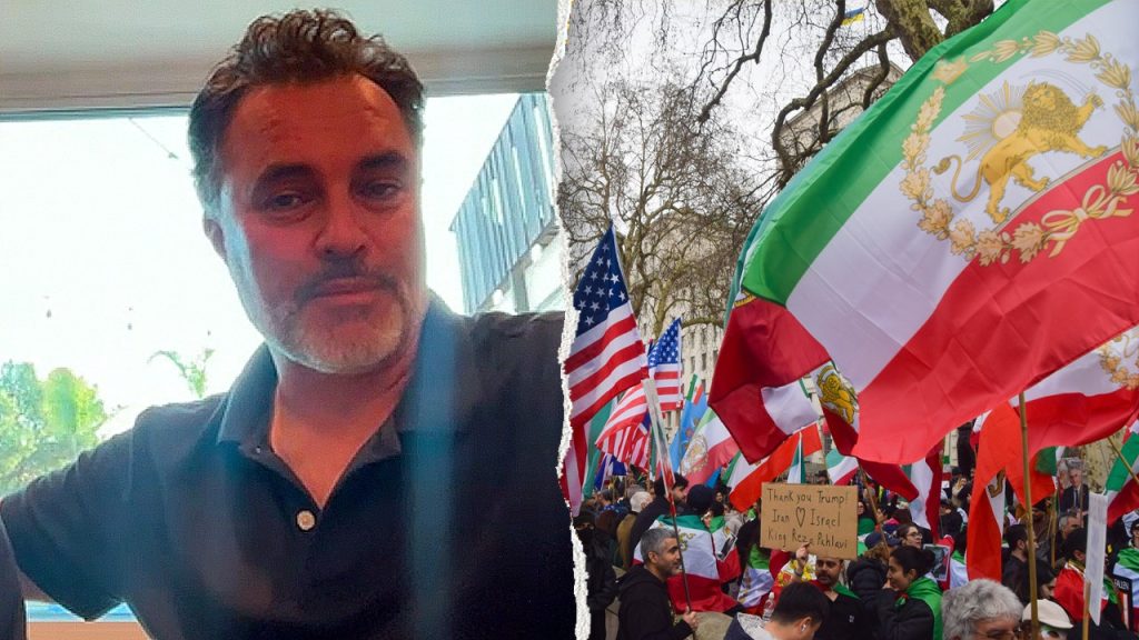 California couple of Iranian descent speaks out against anti-war demonstrations in the United States.