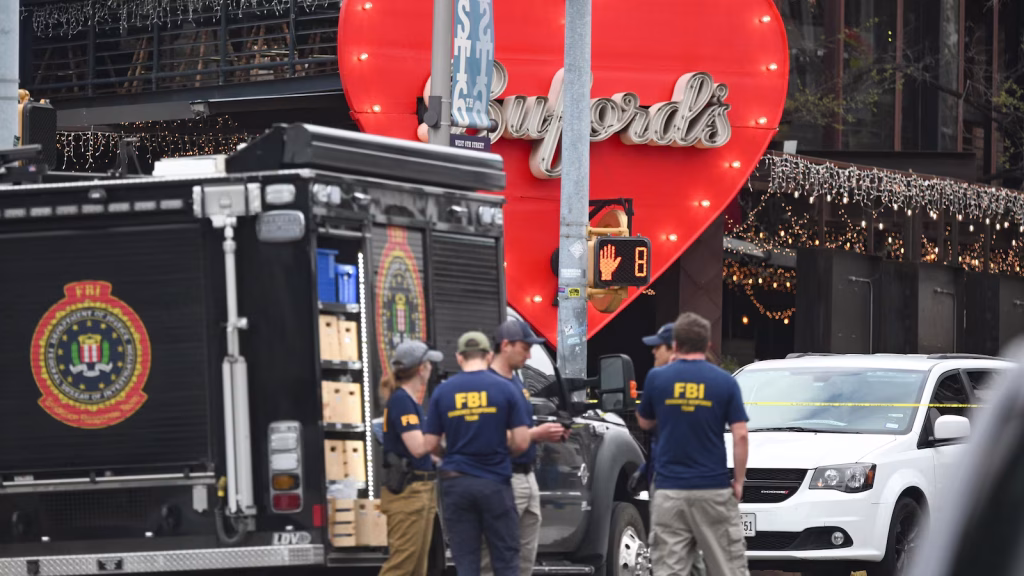 FBI probes shooting at Texas bar that resulted in 2 fatalities and 14 injuries as a potential act of terrorism.