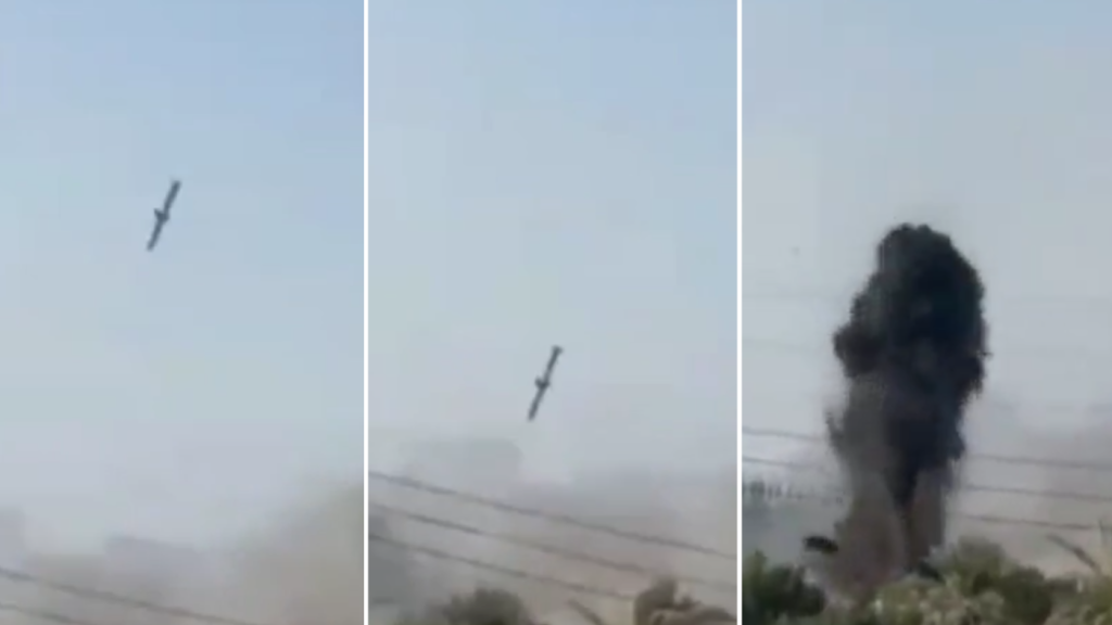 Footage reportedly captures U.S. missile hitting Iranian educational facility.