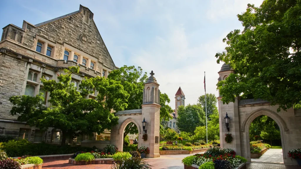 Indiana University's fundraising organization associated with charity tied to Hamas sanctions.