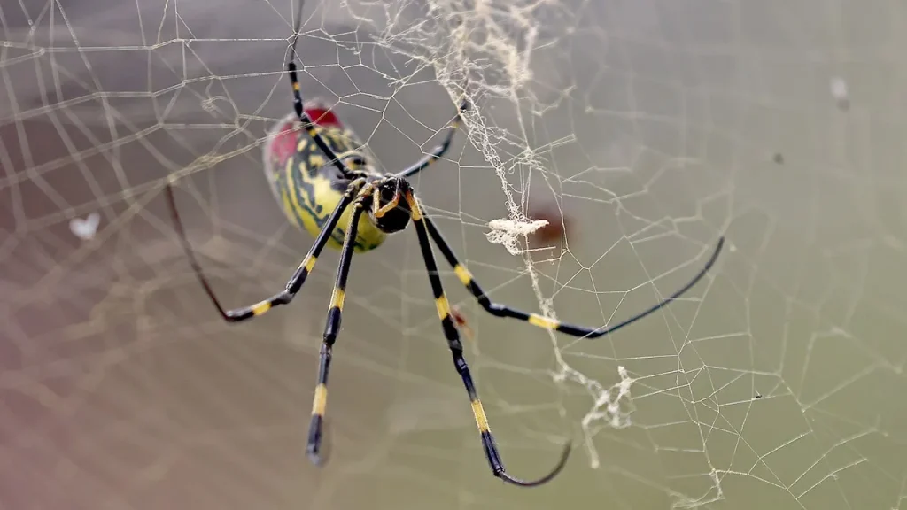 Joro spiders extend their range in the eastern United States, experts advise remaining calm.