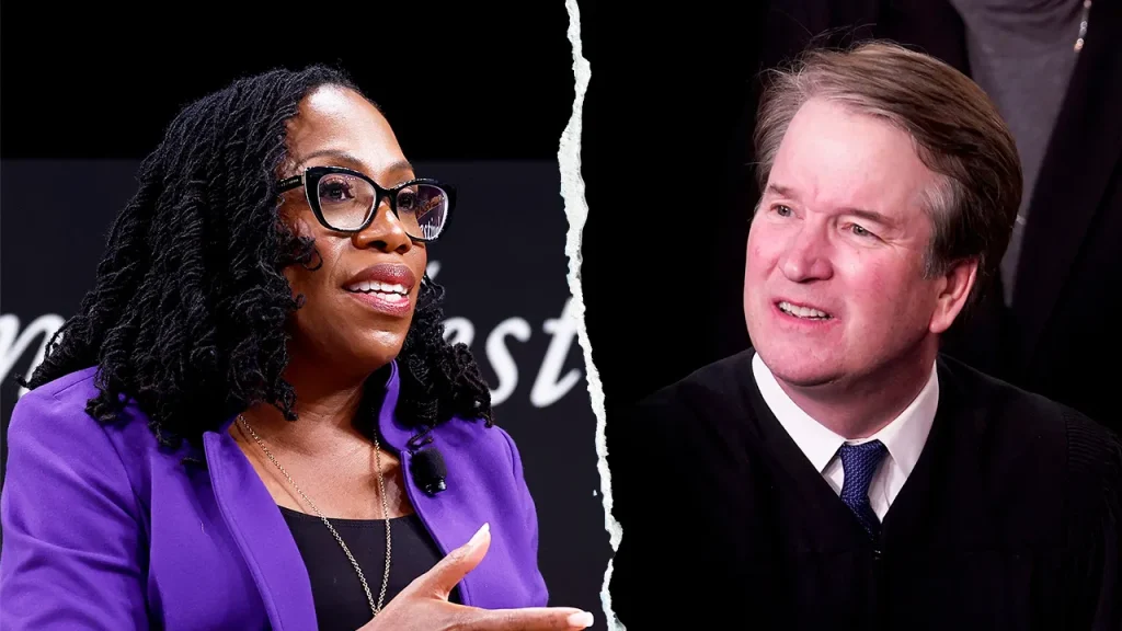 Justices Jackson and Kavanaugh debate the use of the 'shadow docket' during the Trump administration.
