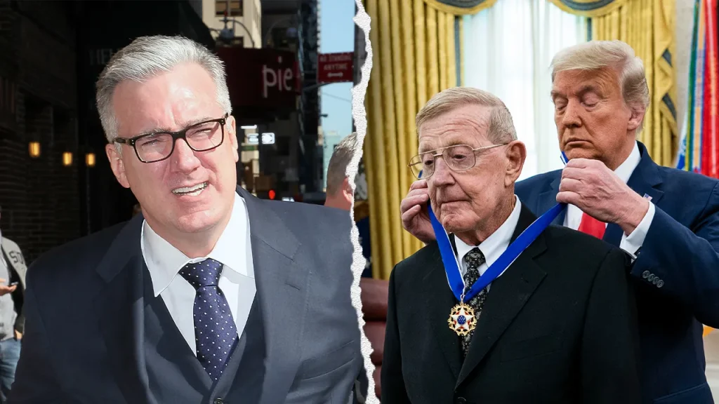 Keith Olbermann faces backlash following social media confrontation with Lou Holtz.