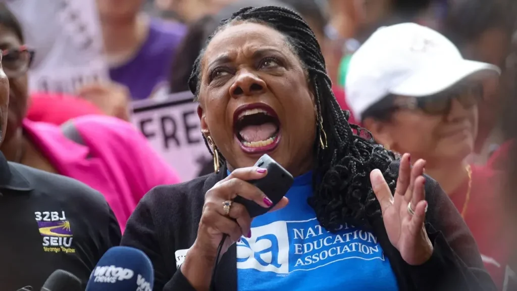 Leaked materials reveal NEA teachers' union training sessions criticize Trump administration policies.