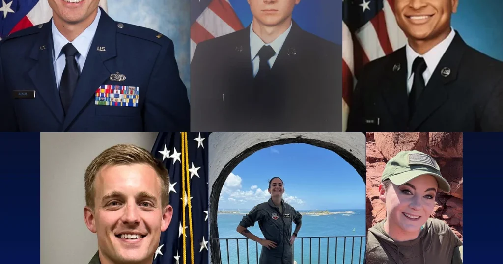 Ohio National Guard members and Florida-based crew identified as victims of aircraft crash during refueling operation in Iraq.