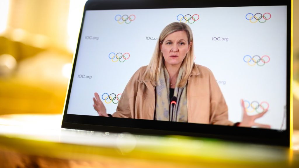 Olympic committee prohibits transgender athletes from competing in women's categories.