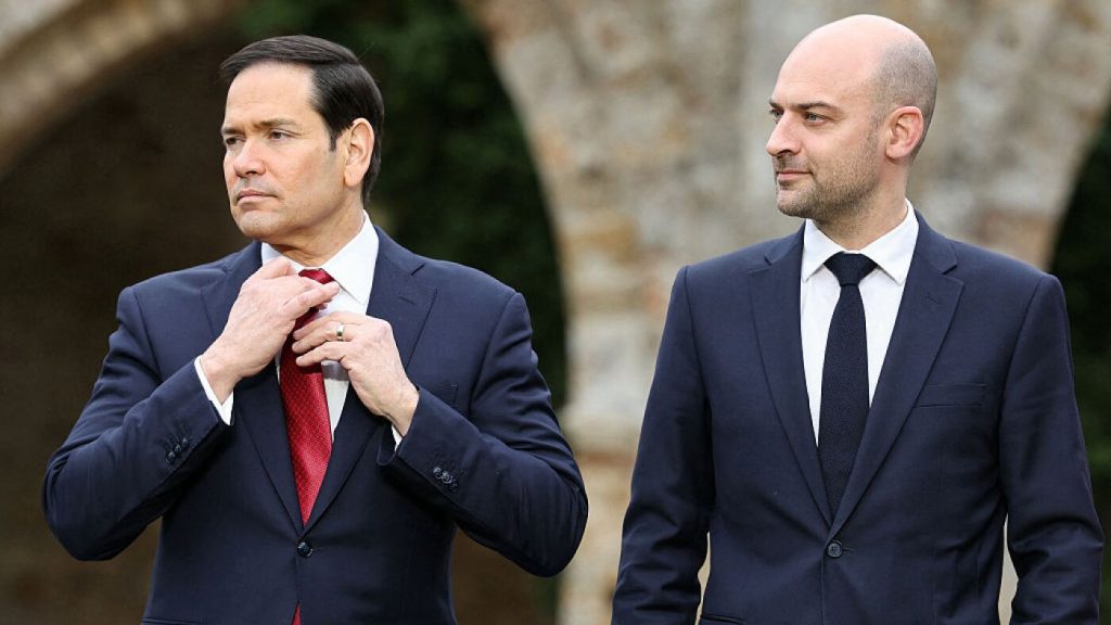 Rubio travels to Europe to seek backing for military actions in Iran.
