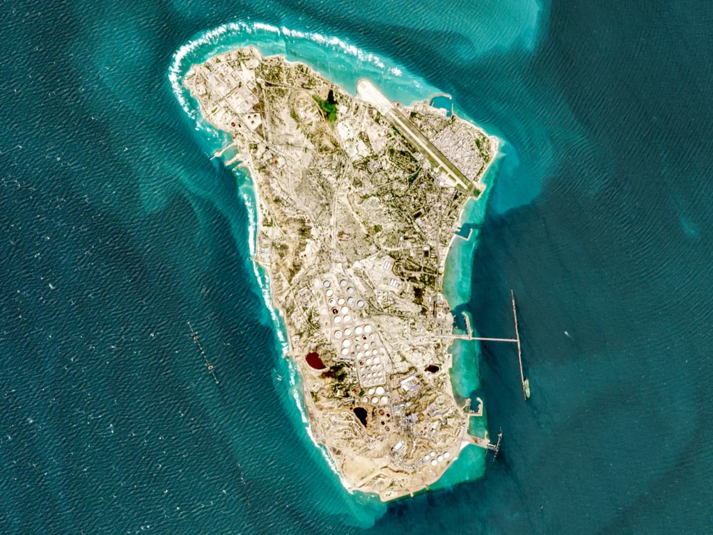 Tehran alerts neighboring country against potential occupation of Iranian island amid escalating US-Israel tensions.