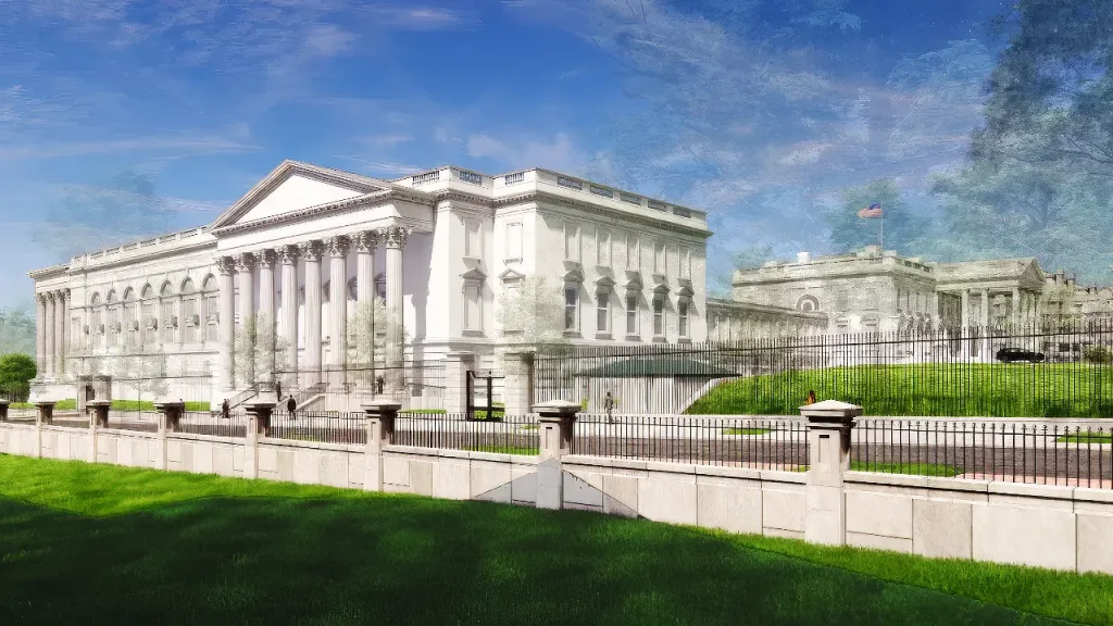 Trump claims military is constructing subterranean facility at the White House.