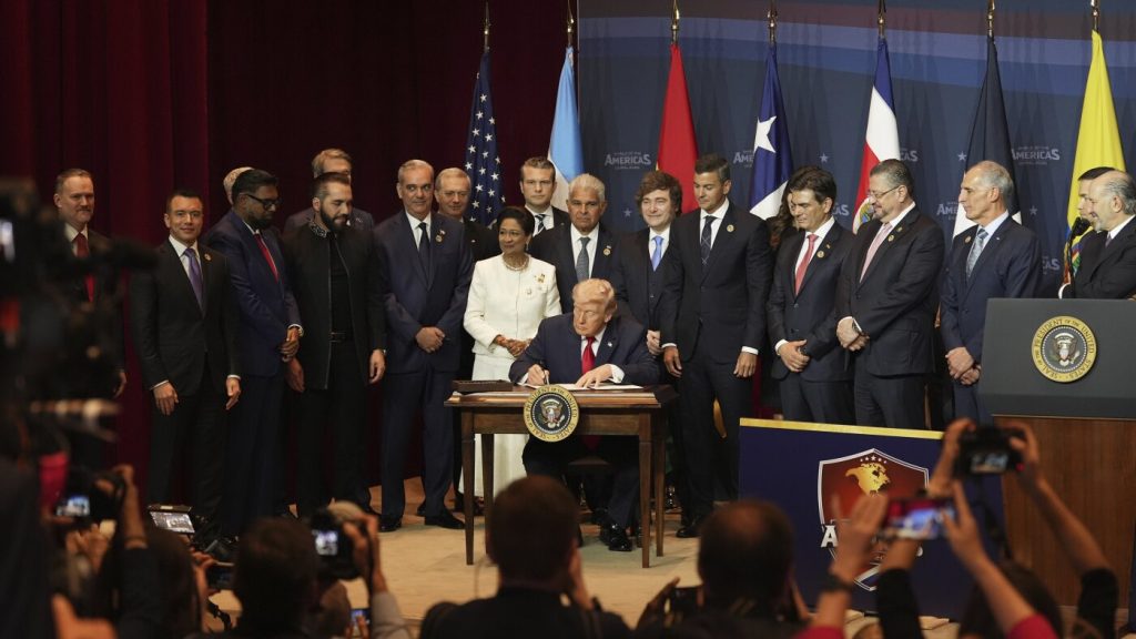 Trump pledges support for Cuba and commends Venezuela partnership during summit.