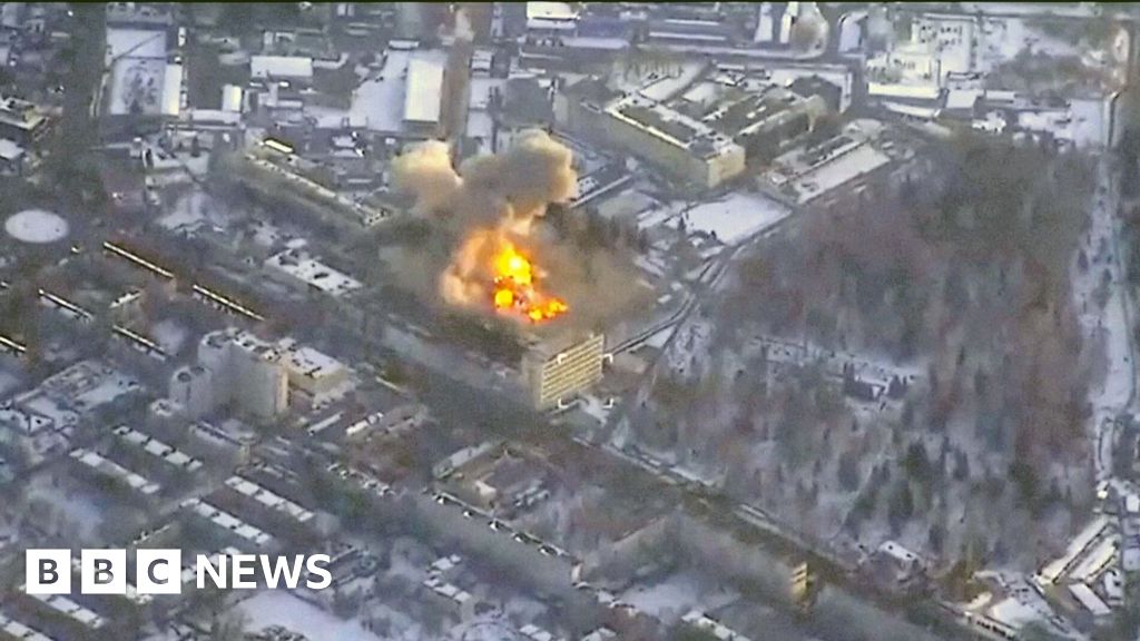 [Ukraine reports strike on facility producing components for Russian missiles.