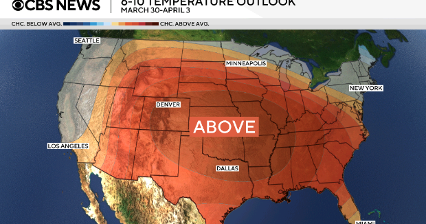 Unprecedented temperatures reached in more than twelve states as heat wave advances eastward.