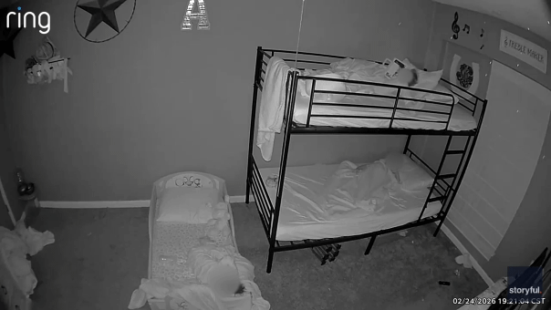 Video of Texas bunk bed collapse gains millions of views on social media platforms.