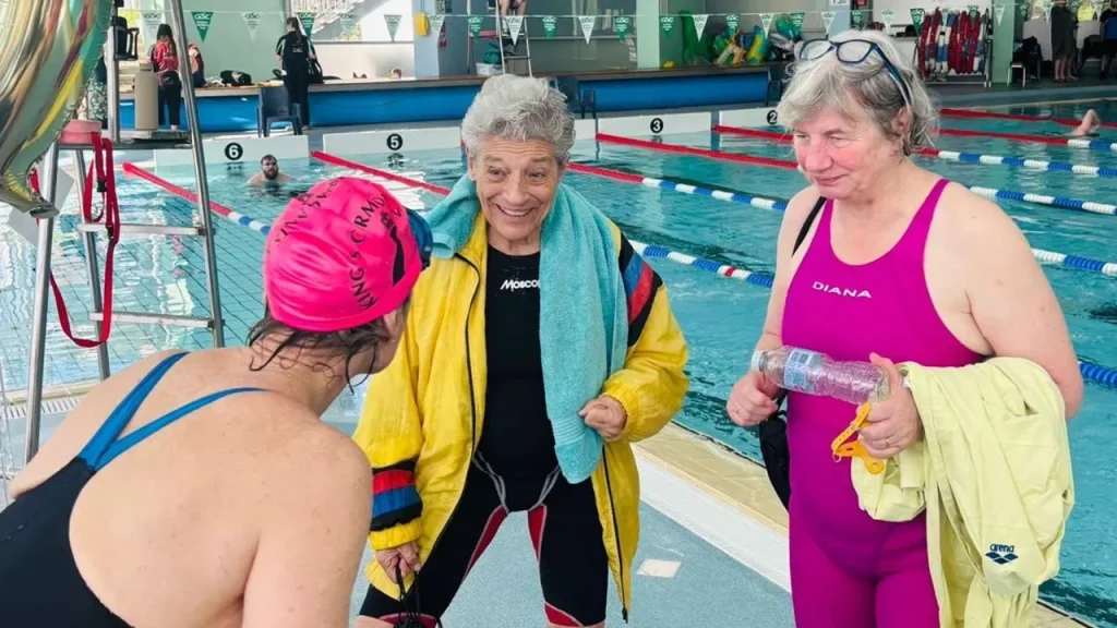 95-year-old athlete sets five new world records in age group swimming competition